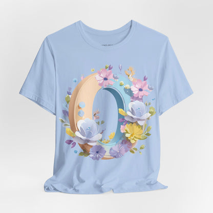 Natural Cotton Tee Shirt - Letters Collection - O Printify