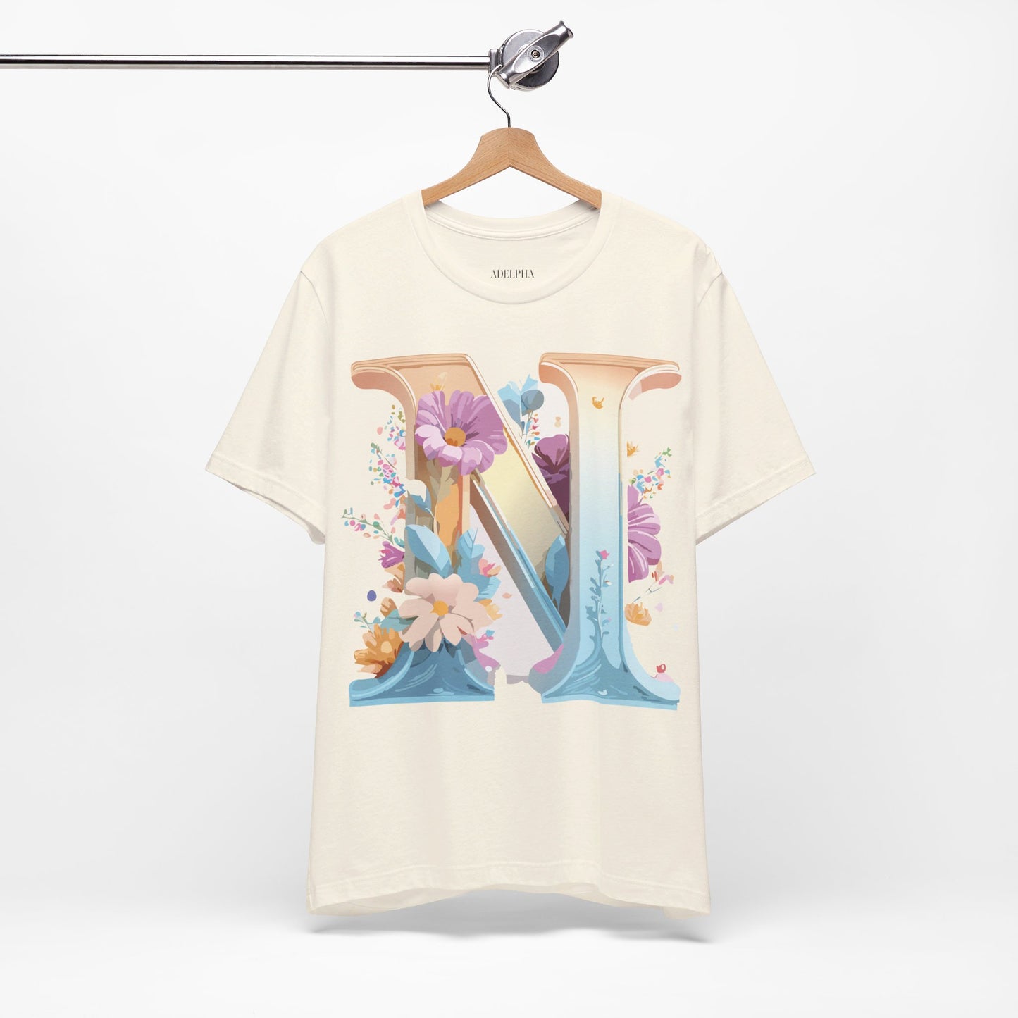 T-shirt en coton naturel - Collection Lettres - N