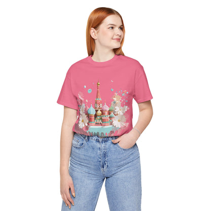 Natural Cotton Tee Shirt - Beautiful Places Collection - Moscow Printify