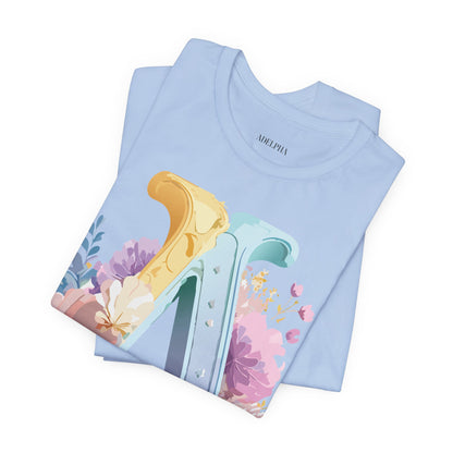 Natural Cotton Tee Shirt - Letters Collection - A Printify