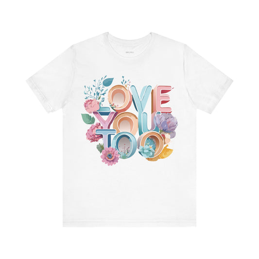 T-Shirt aus natürlicher Baumwolle – Love Story-Kollektion