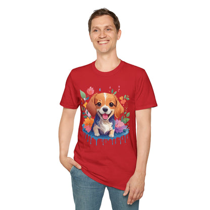 Dog Shirt Animal Print Tee Unisex Gildan Softstyle 64000 Cotton Tee