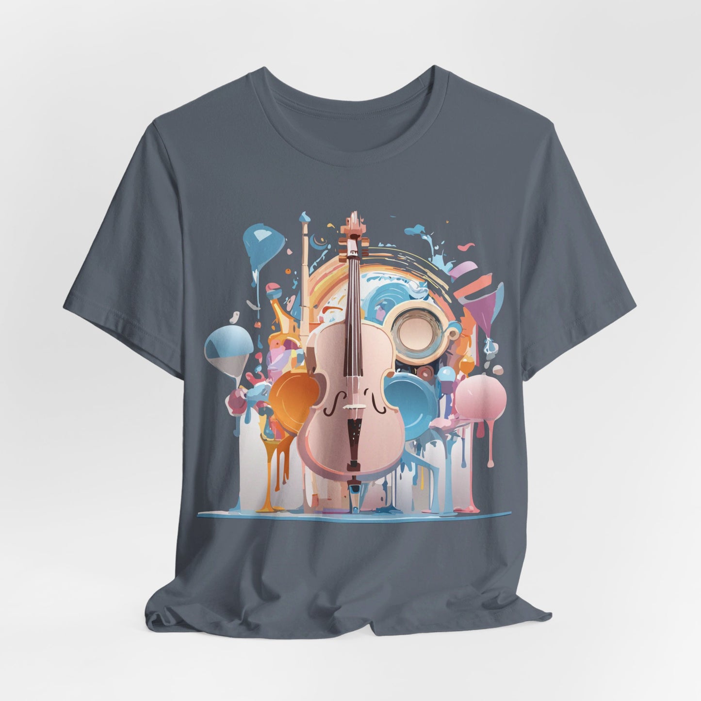 T-Shirt aus natürlicher Baumwolle – Musikkollektion