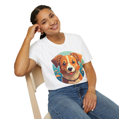 Dog Shirt Unisex Animal Tee One Hundred Percent Cotton Softstyle Gildan 64000