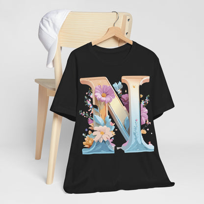 Letter Shirt, Letter N Shirt - ADELPHA