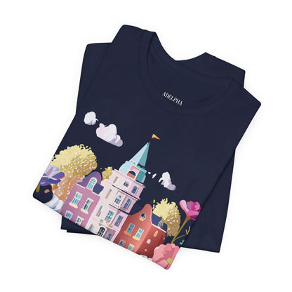 Natural Cotton Tee Shirt - Beautiful Places Collection - Amsterdam Printify