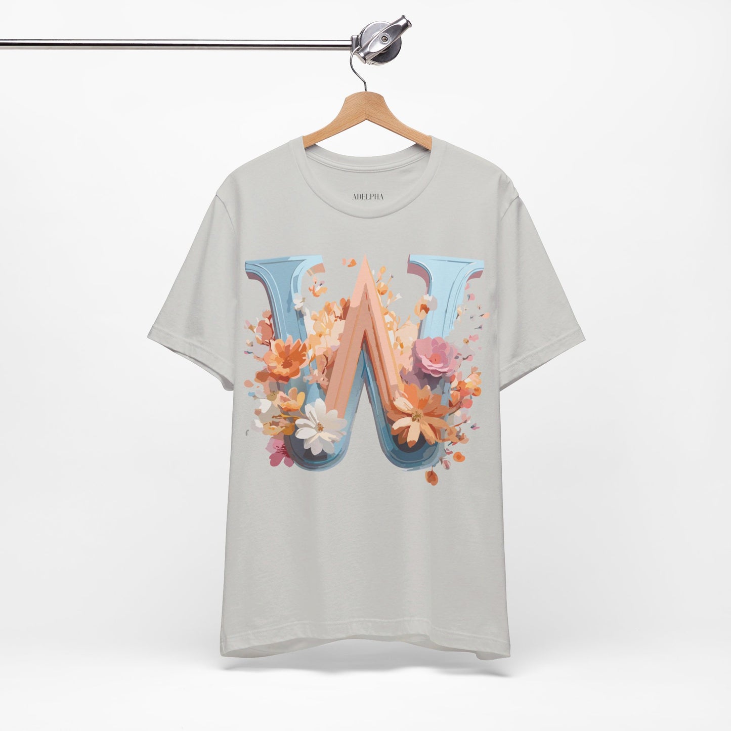 Natural Cotton Tee Shirt - Letters Collection - W