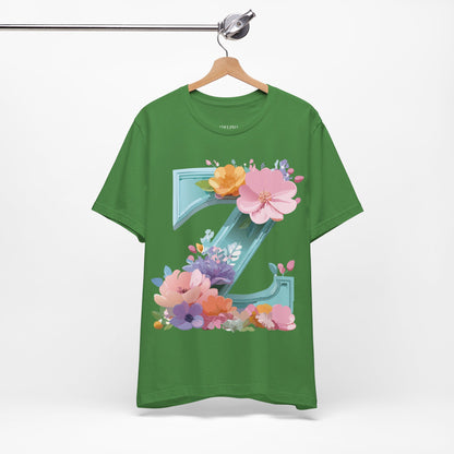 Natural Cotton Tee Shirt - Letters Collection - Z Printify