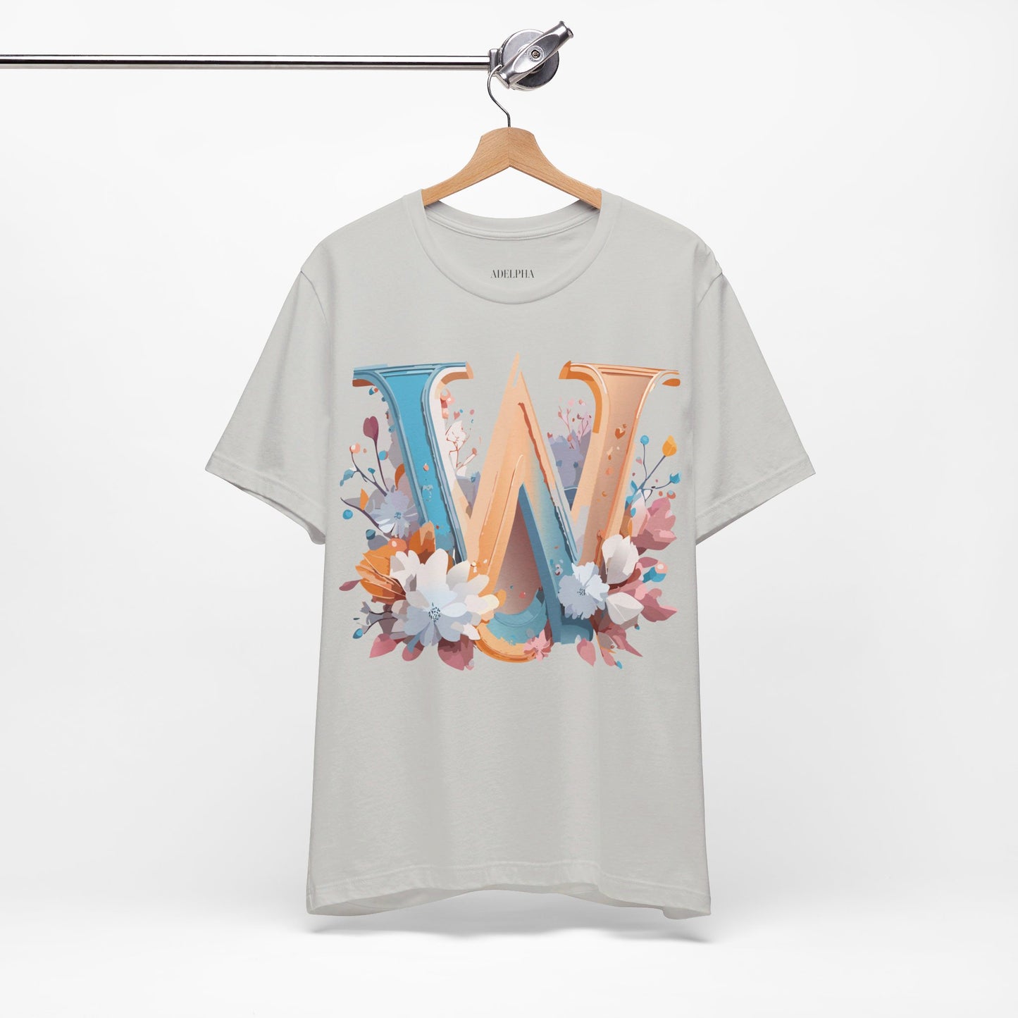 Natural Cotton Tee Shirt - Letters Collection - W