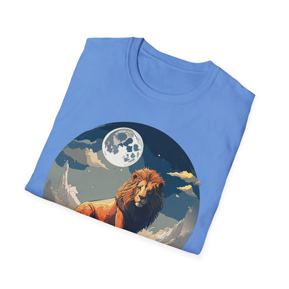 Lion Shirt Unisex Animal Tee Softstyle 64000 100 Percent Ring-Spun Cotton