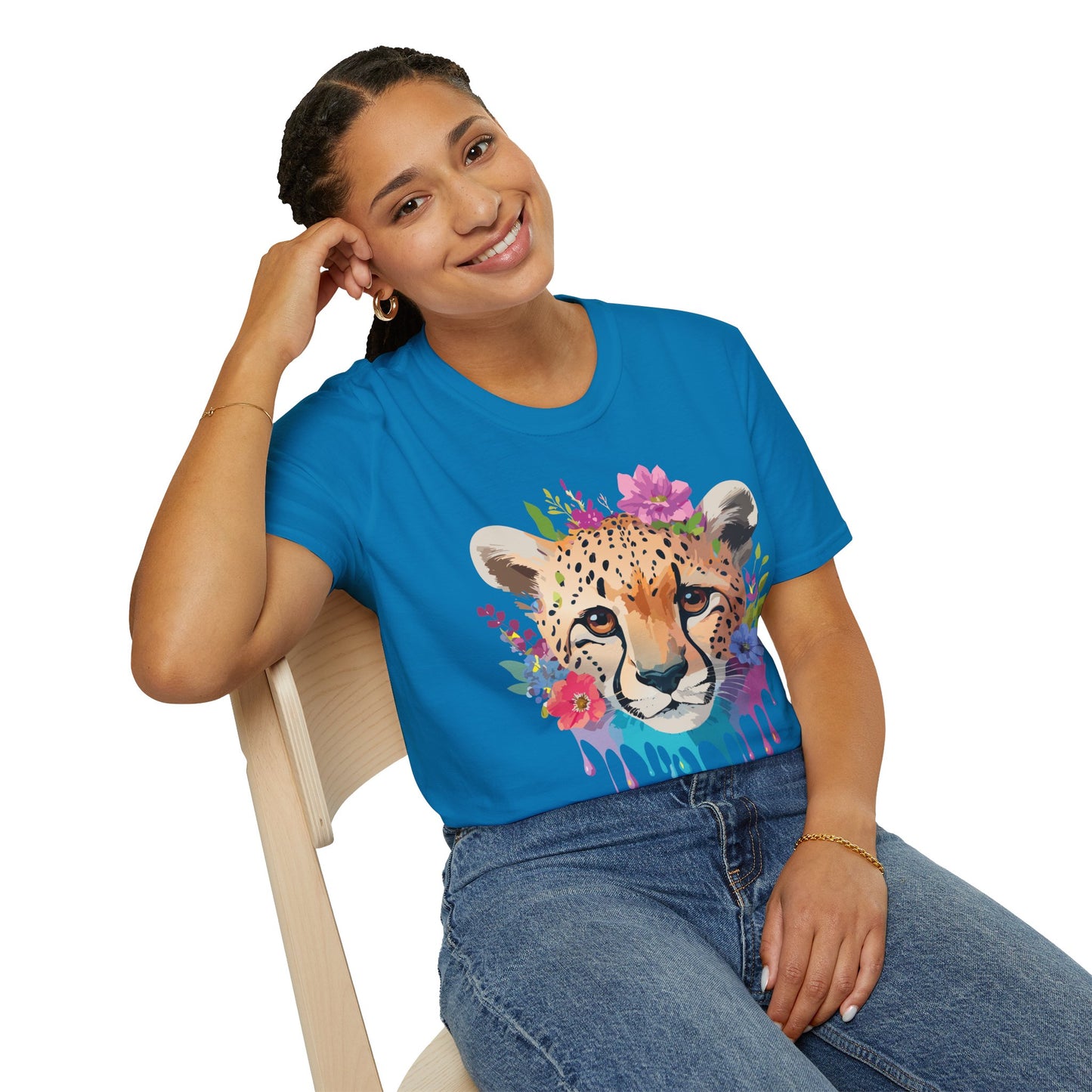 Cheetah Shirt, Shirt with Cheetah, Cheetah Tee, Shirt with Animals