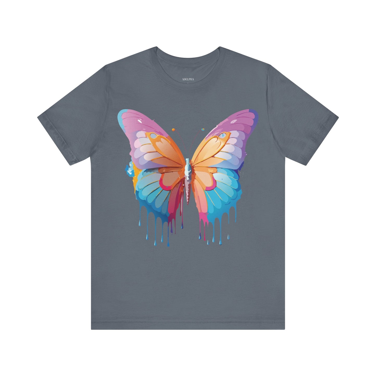 T-shirt en coton naturel avec papillon