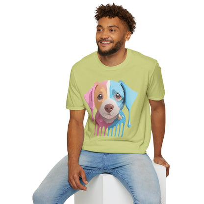 Unisex Dog Shirt Animal Tee Gildan Softstyle 64000 Cotton Tee