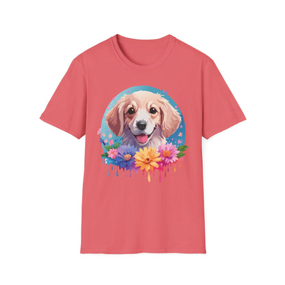Unisex Dog Shirt Animal Tee Gildan Softstyle 64000 100 Percent Cotton