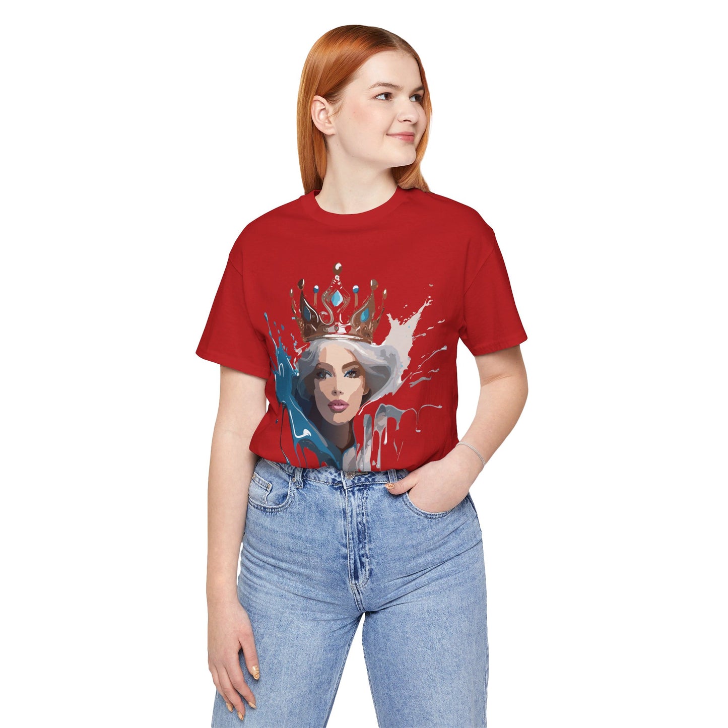 T-Shirt aus natürlicher Baumwolle – Queen Collection