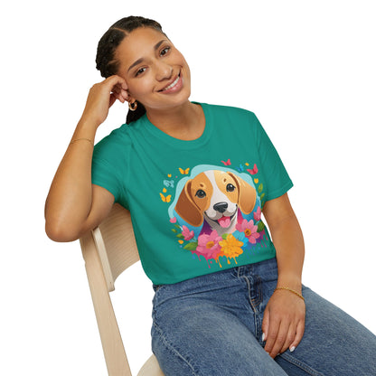 Dog Shirt Unisex Animal Tee Softstyle Cotton Comfort Everyday Wear