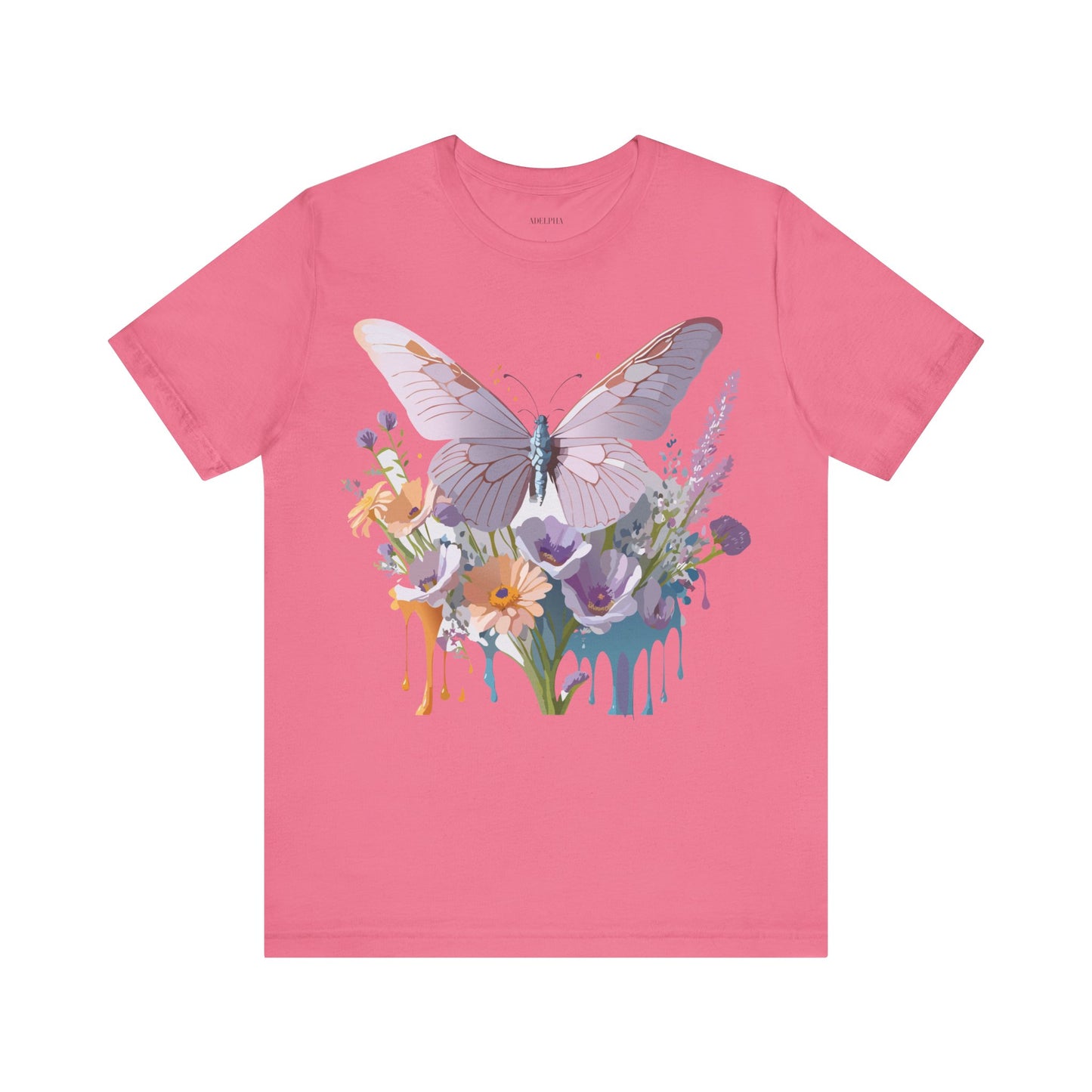 T-shirt en coton naturel avec papillon