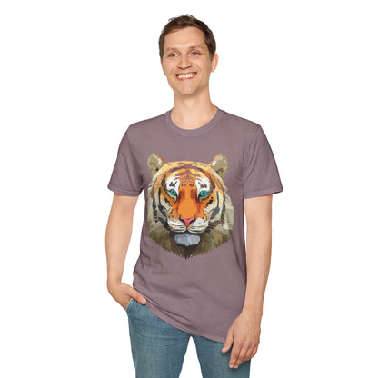 Tiger Shirt Unisex Animal Tee Gildan Softstyle 64000 Cotton Tee