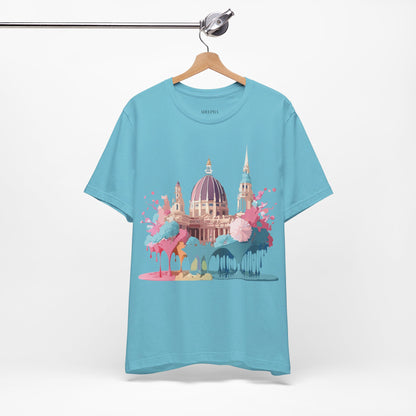 Natural Cotton Tee Shirt - Beautiful Places Collection - Vienna Printify