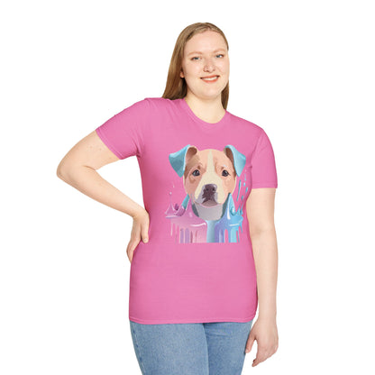 Dog Shirt Unisex Animal Tee Softstyle Gildan 64000 Cotton Tee