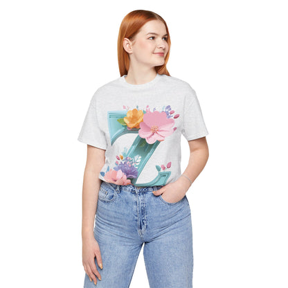 Natural Cotton Tee Shirt - Letters Collection - Z Printify