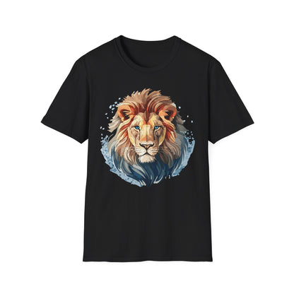 Unisex Lion Shirt Gildan Softstyle 64000 Tee 100 Percent Ring Spun Cotton