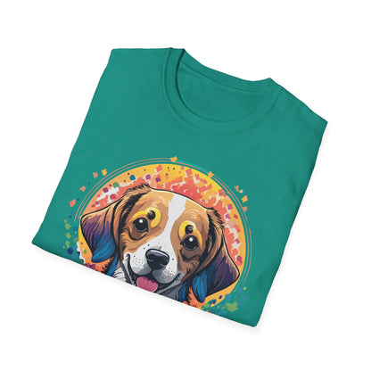 Dog Shirt Unisex Animal Tee Gildan 64000 Softstyle Ring Spun Cotton