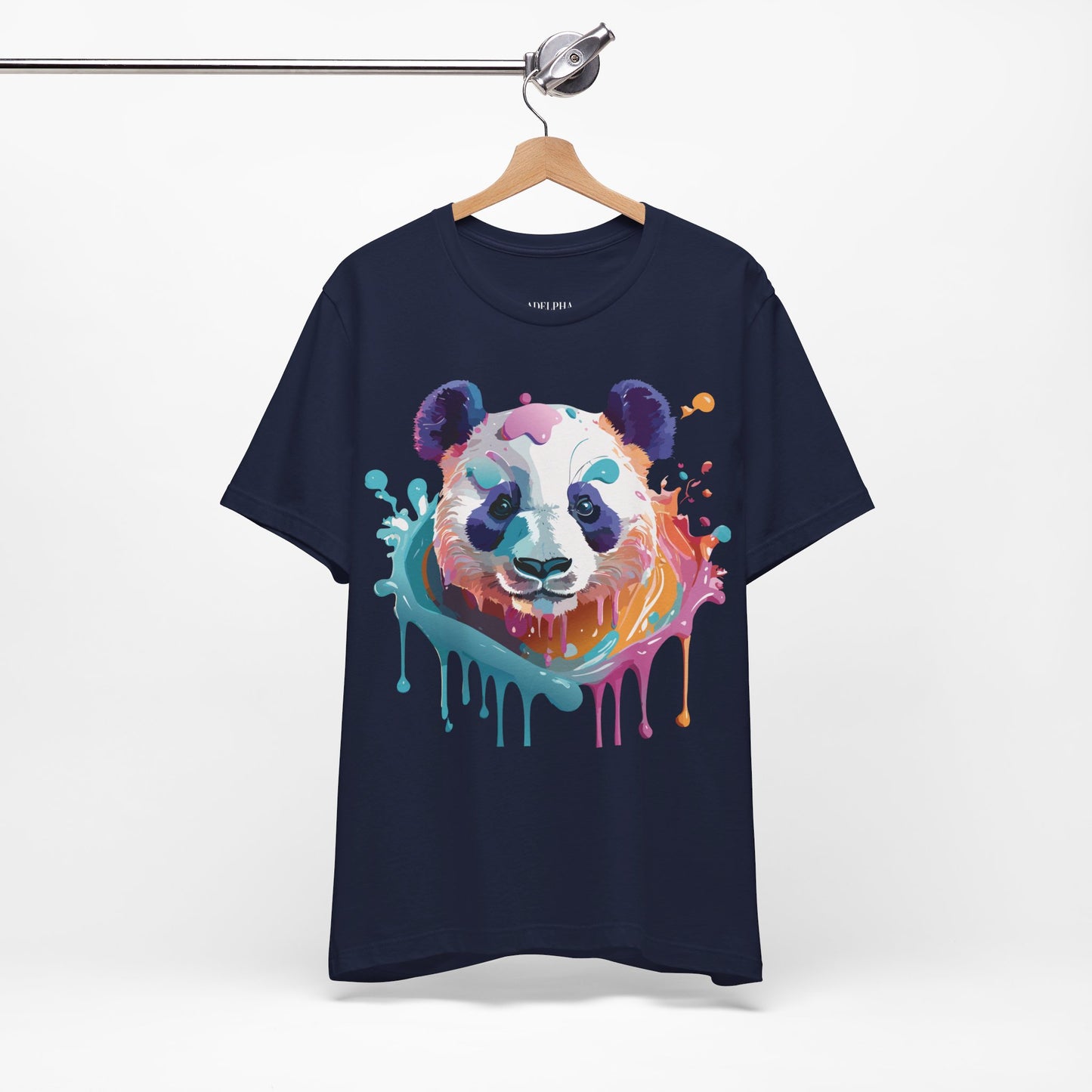 Natural Cotton Tee Shirt with Panda