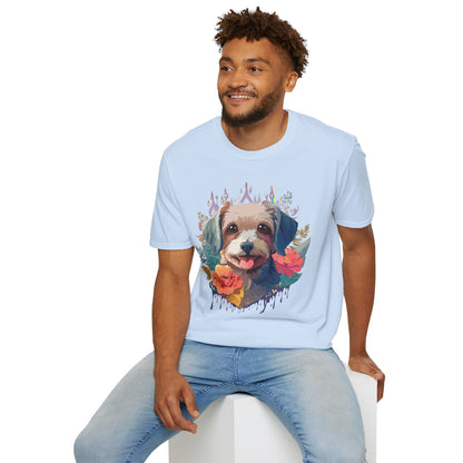 Dog Shirt Unisex Animal Tee Gildan Softstyle 64000 Short Sleeve Tee