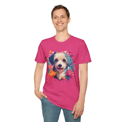 Dog Shirt Unisex Animal Tee Made From 100 Percent Ring Spun Cotton