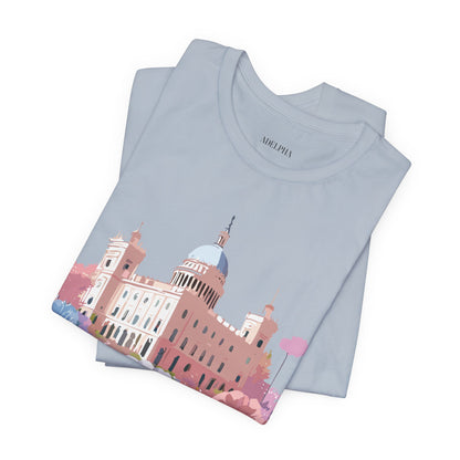 Natural Cotton Tee Shirt - Beautiful Places Collection - Madrid Printify