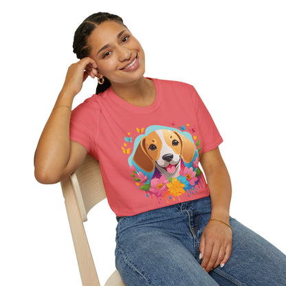 Dog Shirt Unisex Animal Tee Softstyle Cotton Comfort Everyday Wear