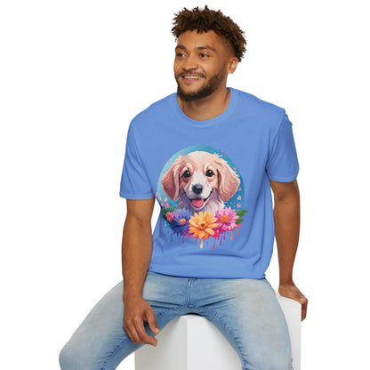 Unisex Dog Shirt Animal Tee Gildan Softstyle 64000 100 Percent Cotton