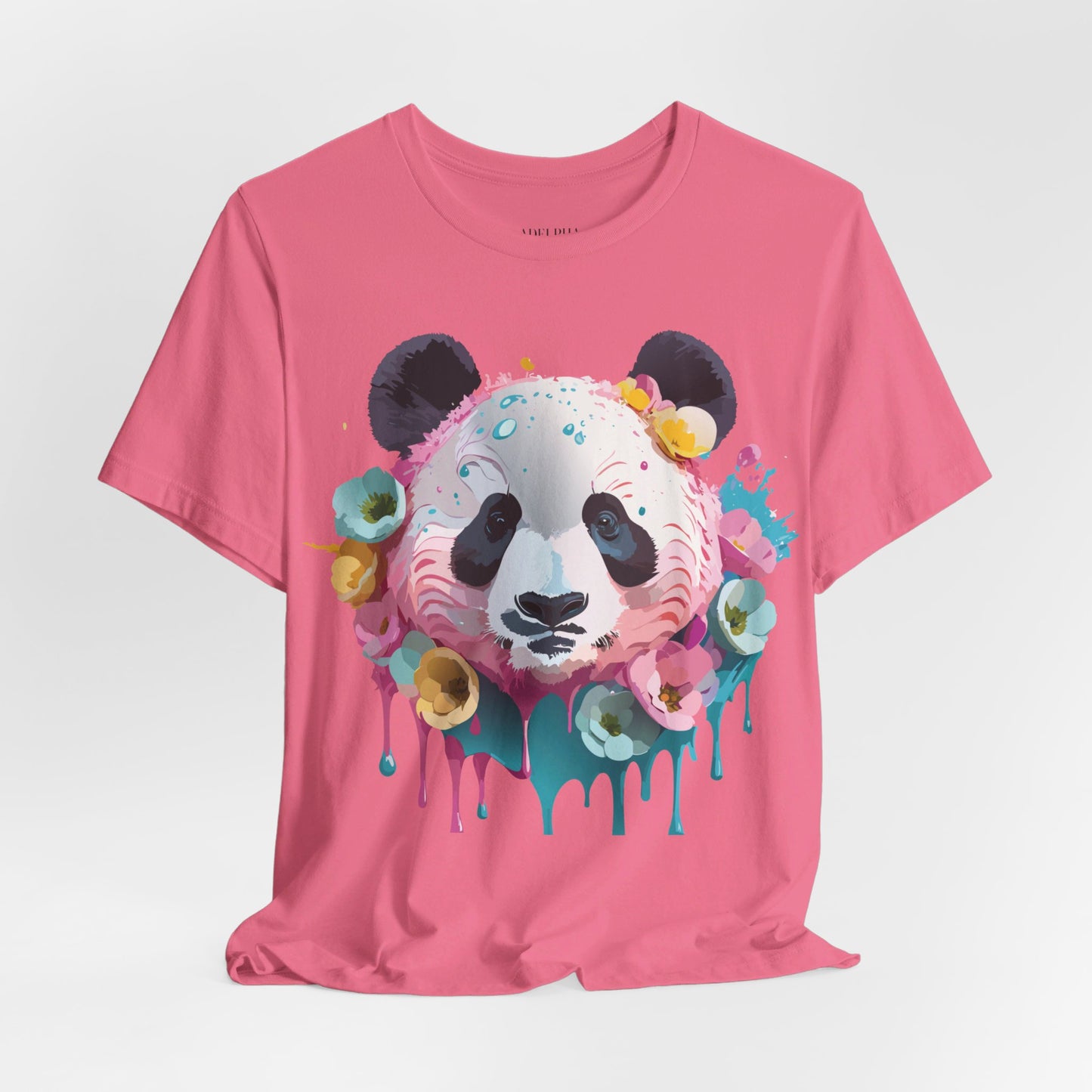 Natural Cotton Tee Shirt with Panda