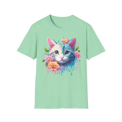 Cat Shirt Unisex Cat Lover Tee Premium Gildan Softstyle 64000 Lightweight
