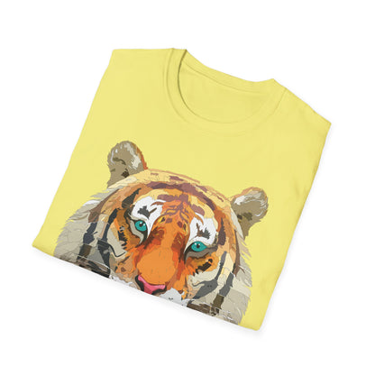 Tiger Shirt Unisex Animal Tee Gildan Softstyle 64000 Cotton Tee
