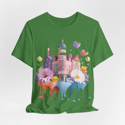 Natural Cotton Tee Shirt - Beautiful Places Collection - Amsterdam Printify