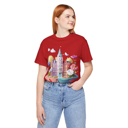Natural Cotton Tee Shirt - Beautiful Places Collection - Amsterdam Printify