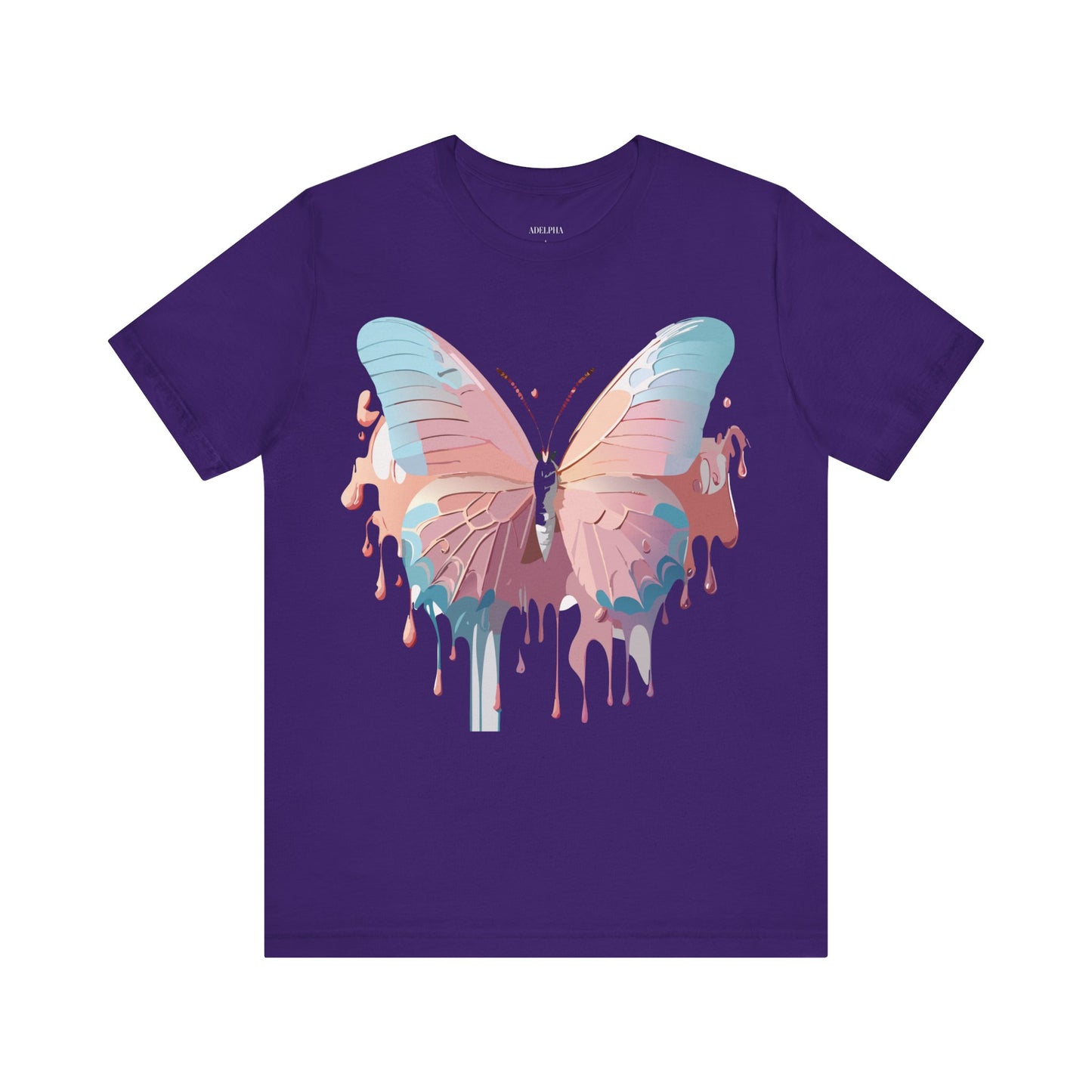 T-shirt en coton naturel avec papillon