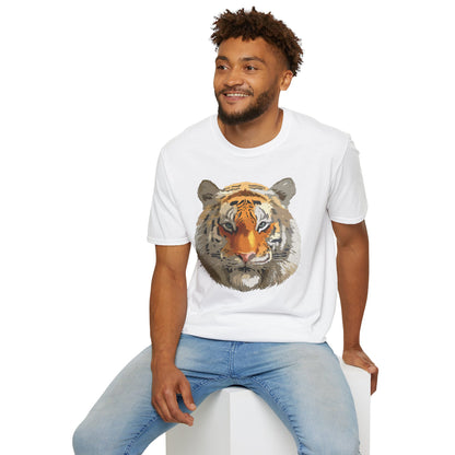 Unisex Tiger Shirt Animal Print Tee Gildan Softstyle Cotton Quality