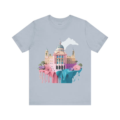 Natural Cotton Tee Shirt - Beautiful Places Collection - Madrid Printify