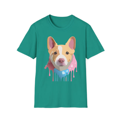 Dog Shirt Unisex Animal Print Tee Cotton T Shirt For Pet Lovers