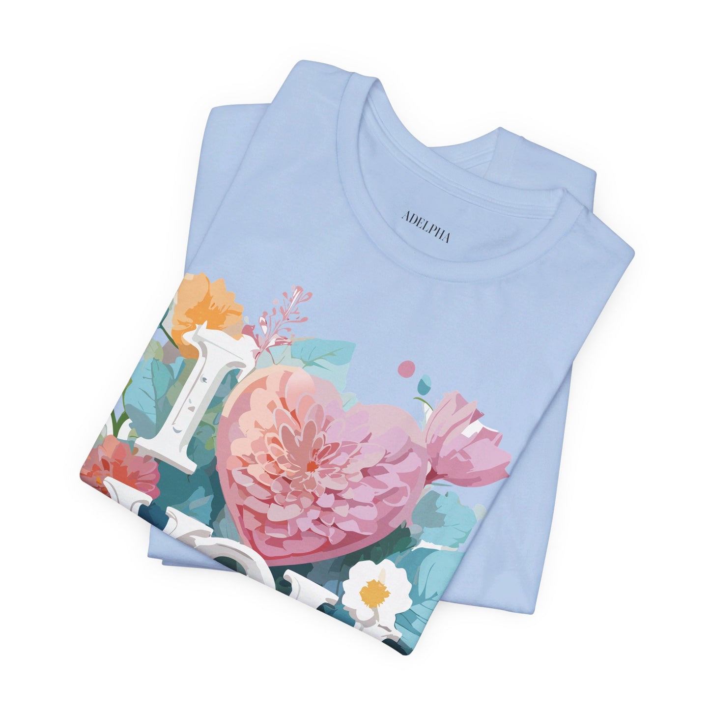 Natural Cotton Tee Shirt - Love story Collection