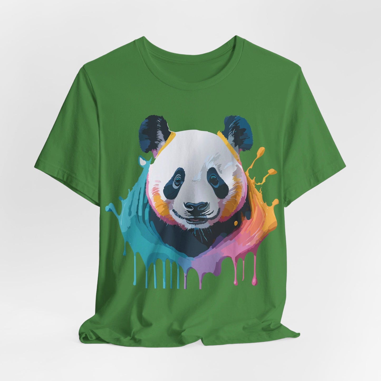 Natural Cotton Tee Shirt with Panda