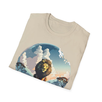 Lion Shirt Unisex Animal Tee Gildan Softstyle 64000 One Hundred Percent Cotton