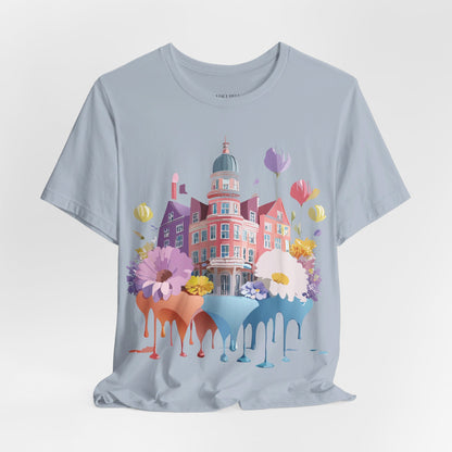 Natural Cotton Tee Shirt - Beautiful Places Collection - Amsterdam Printify