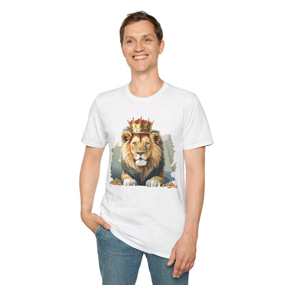 Lion Shirt Unisex Animal Tee Gildan Softstyle 64000 Comfort Fit