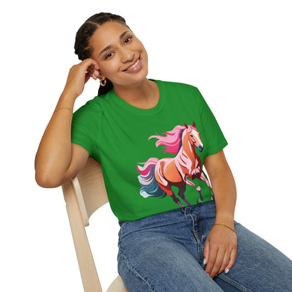 Horse Shirt Gildan Softstyle Tee Unisex 100 Percent Ring Spun Cotton