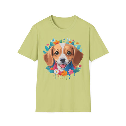 Unisex Dog Shirt Animal Tee Gildan Softstyle 64000 Cotton Tee