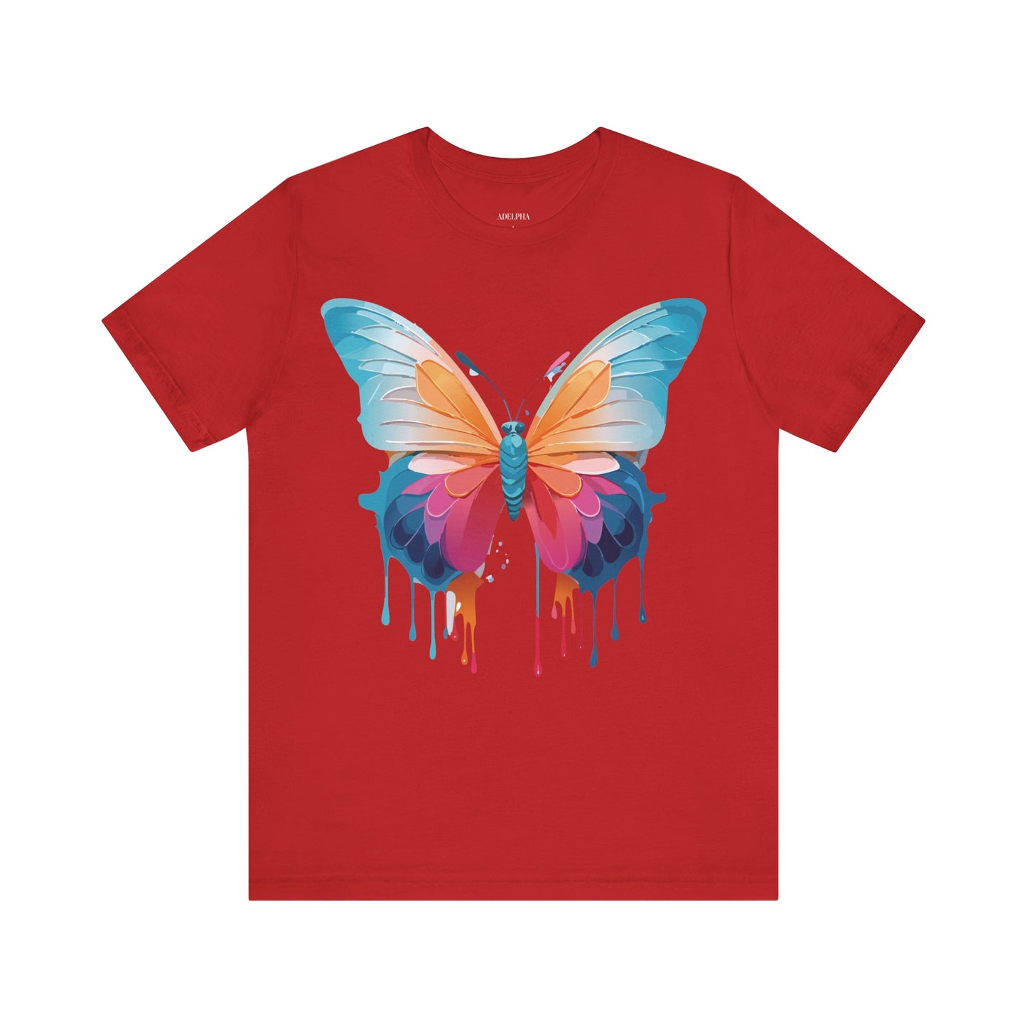 T-Shirt aus natürlicher Baumwolle mit Schmetterling